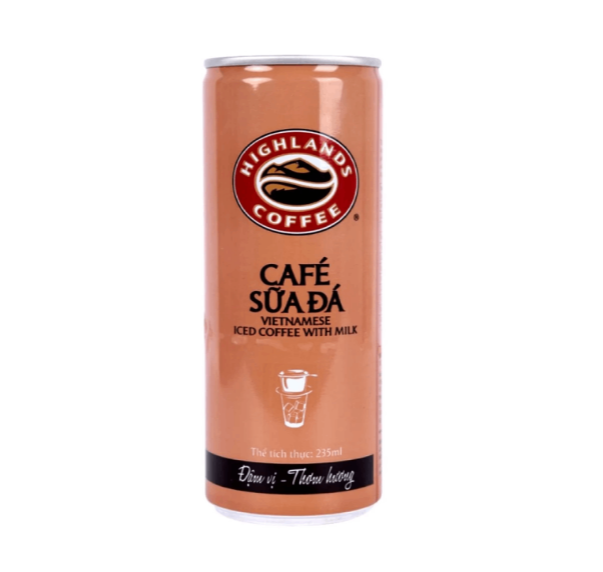 Cà phê sữa đá Highlands Coffee lon 235ml